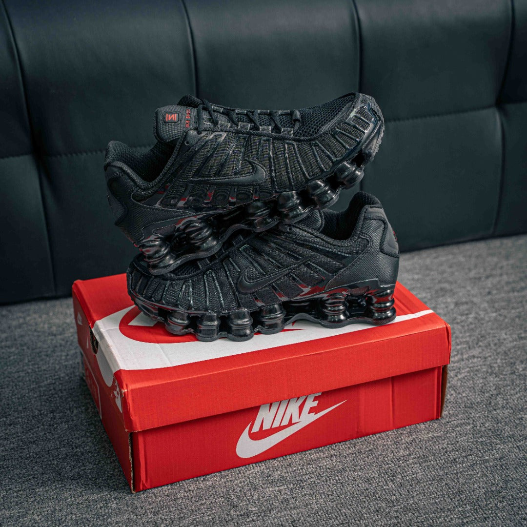 Nike Shox TL "Black/Metallic Hematite/Max Orange/Black"