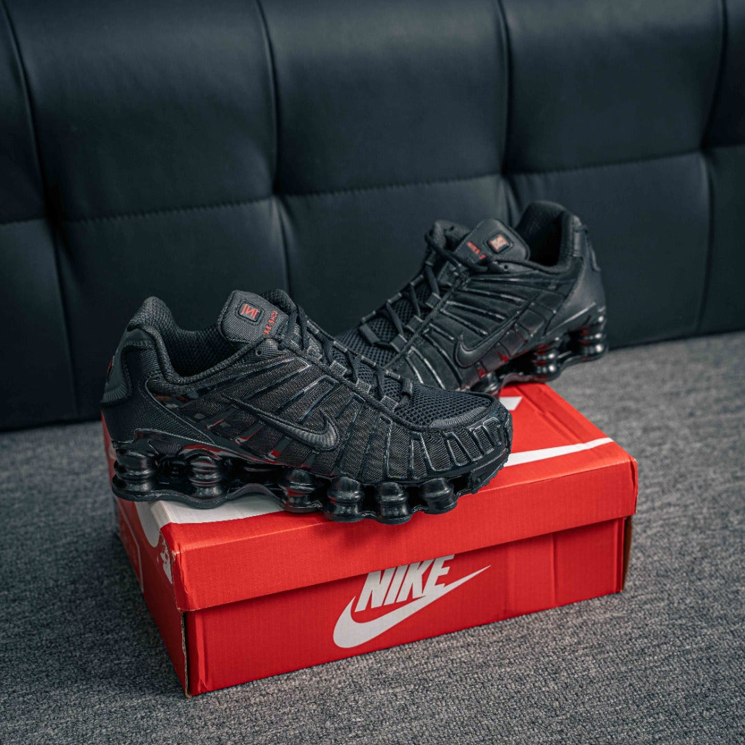 Nike Shox TL "Black/Metallic Hematite/Max Orange/Black"
