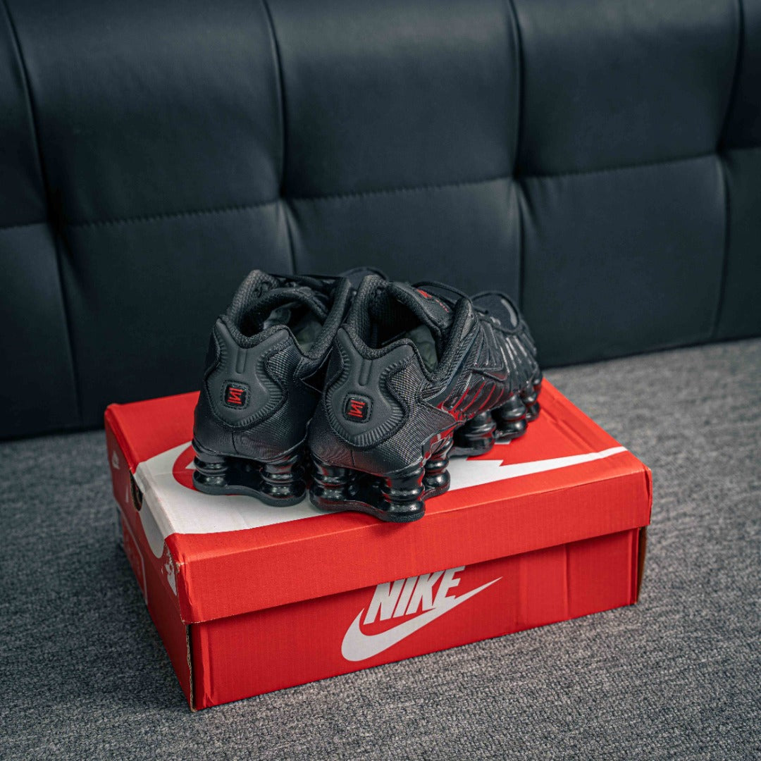 Nike Shox TL "Black/Metallic Hematite/Max Orange/Black"