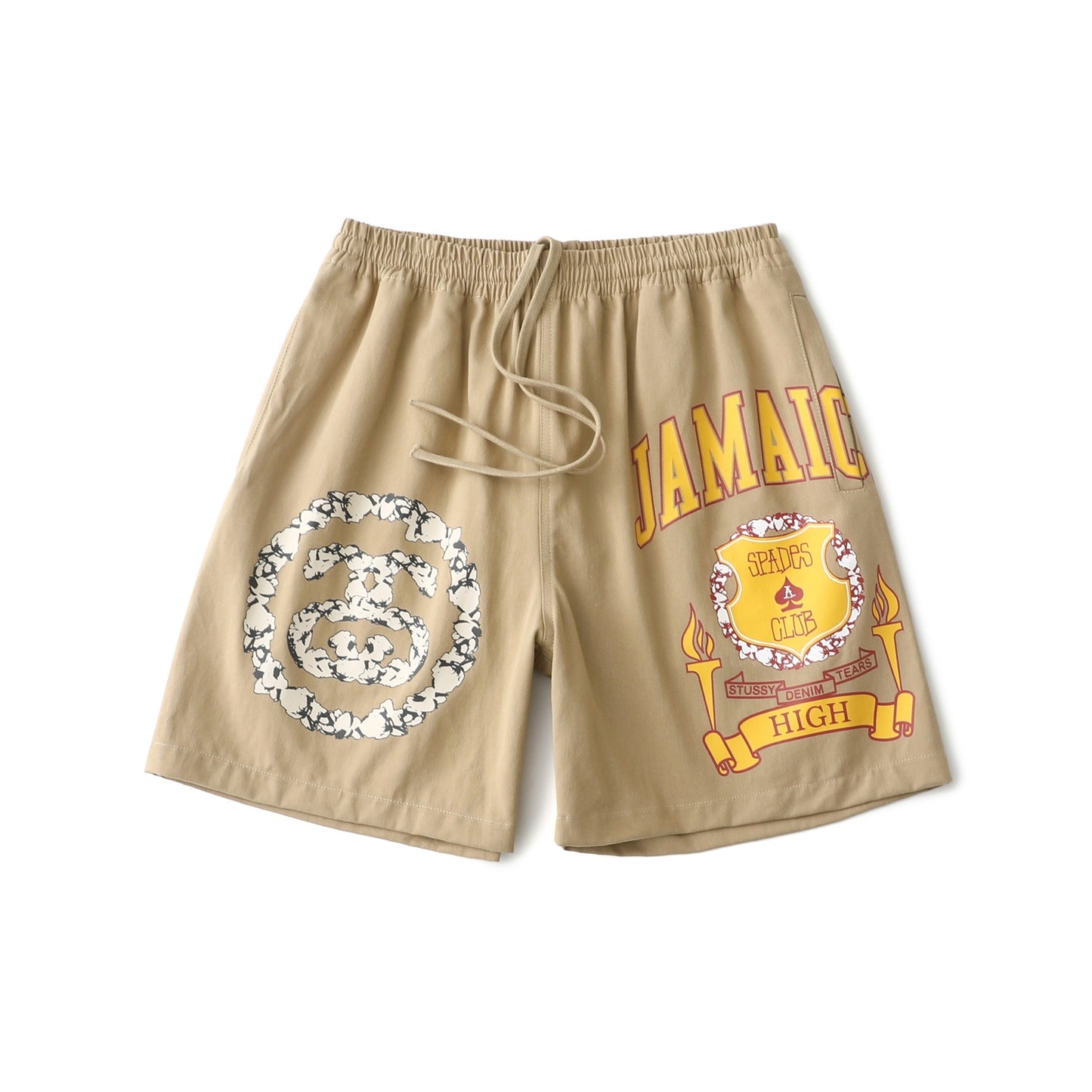 Stussy x Denim Tears Gym Short "Khaki"