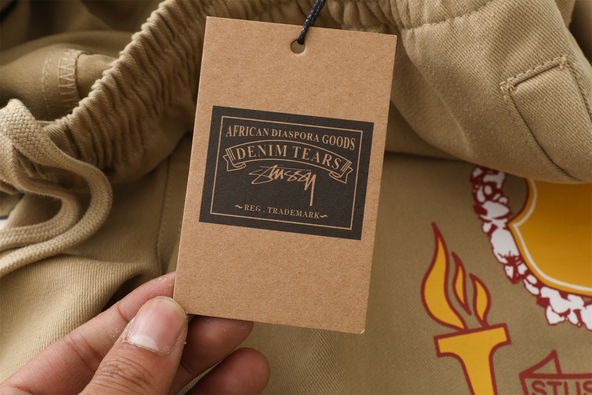 Stussy x Denim Tears Gym Short "Khaki"
