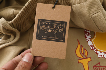 Stussy x Denim Tears Gym Short "Khaki"
