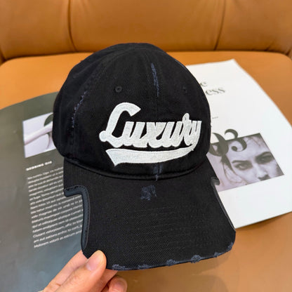 Balenciaga Luxyry Script baseball cap for all in faded black