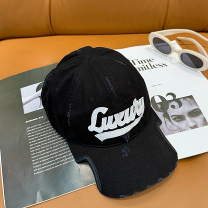 Balenciaga Luxyry Script baseball cap for all in faded black