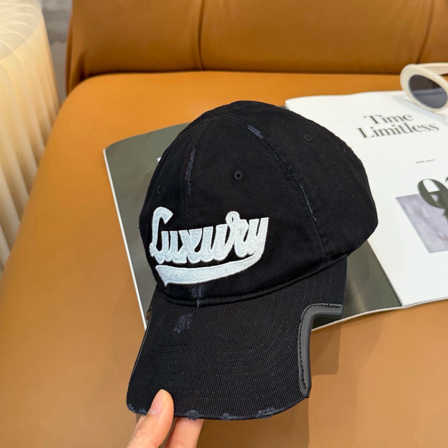 Balenciaga Luxyry Script baseball cap for all in faded black