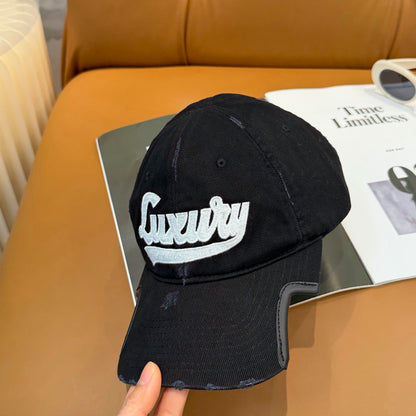 Balenciaga Luxyry Script baseball cap for all in faded black