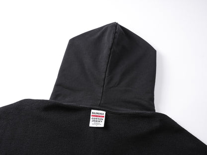 BALENCIAGA 24AW Inside Out Regular Zip-Up Hoodie