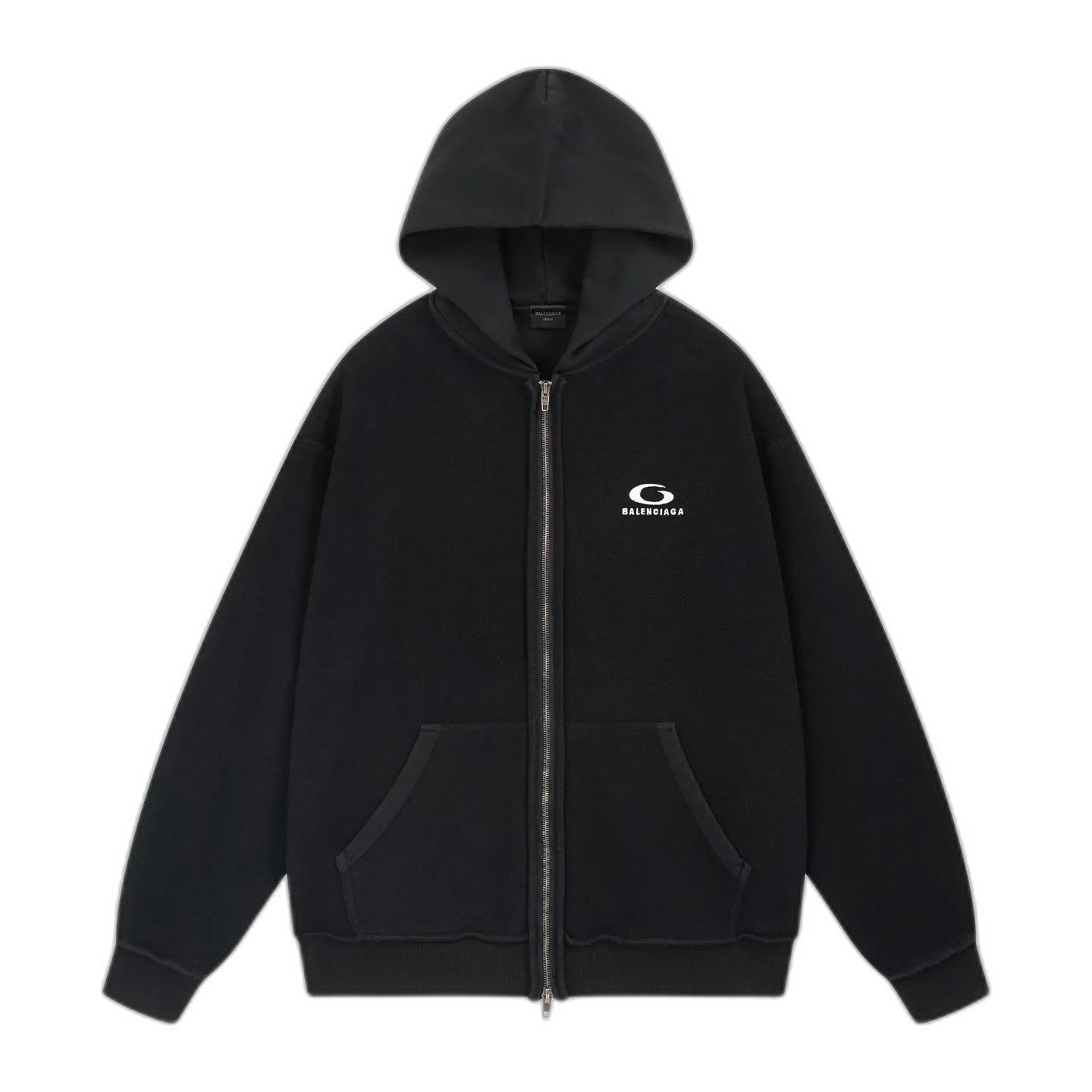 BALENCIAGA 24AW Inside Out Regular Zip-Up Hoodie
