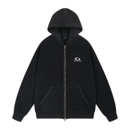BALENCIAGA 24AW Inside Out Regular Zip-Up Hoodie