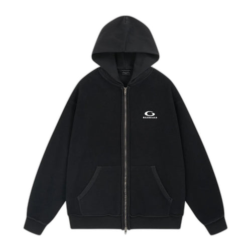 BALENCIAGA 24AW Inside Out Regular Zip-Up Hoodie