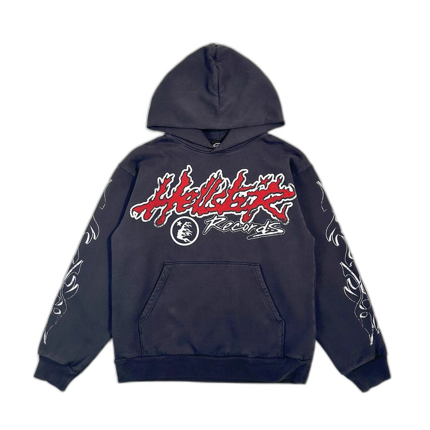 HELLSTAR Records Tour flame-print hoodie