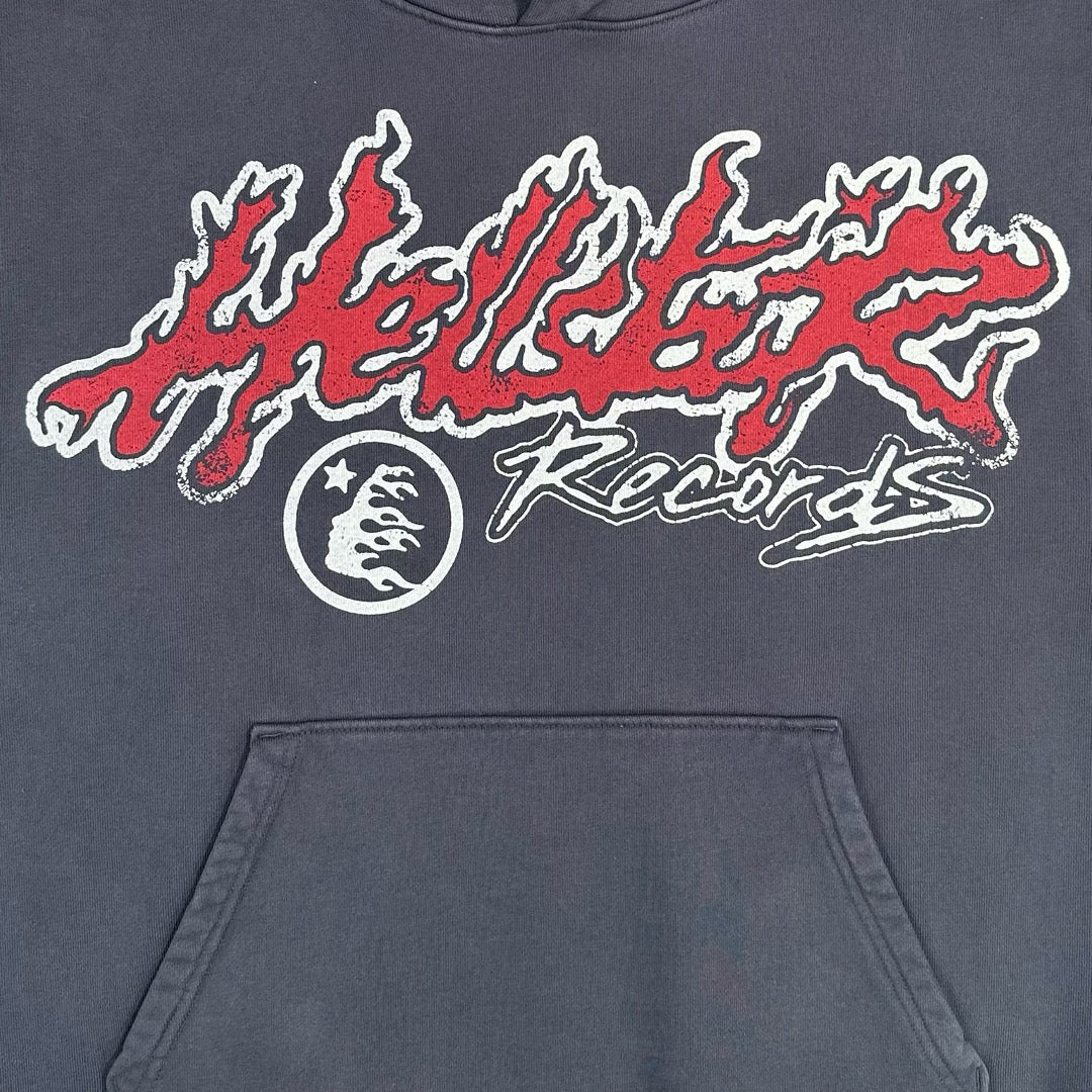 HELLSTAR Records Tour flame-print hoodie