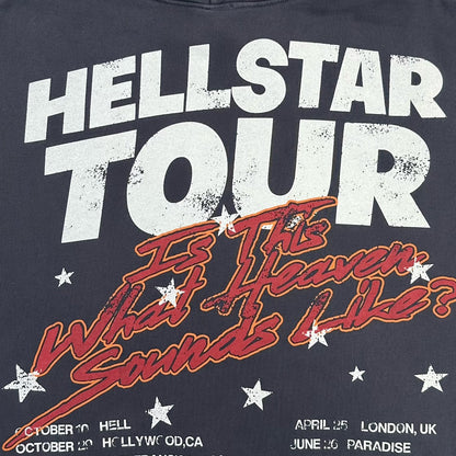 HELLSTAR Records Tour flame-print hoodie