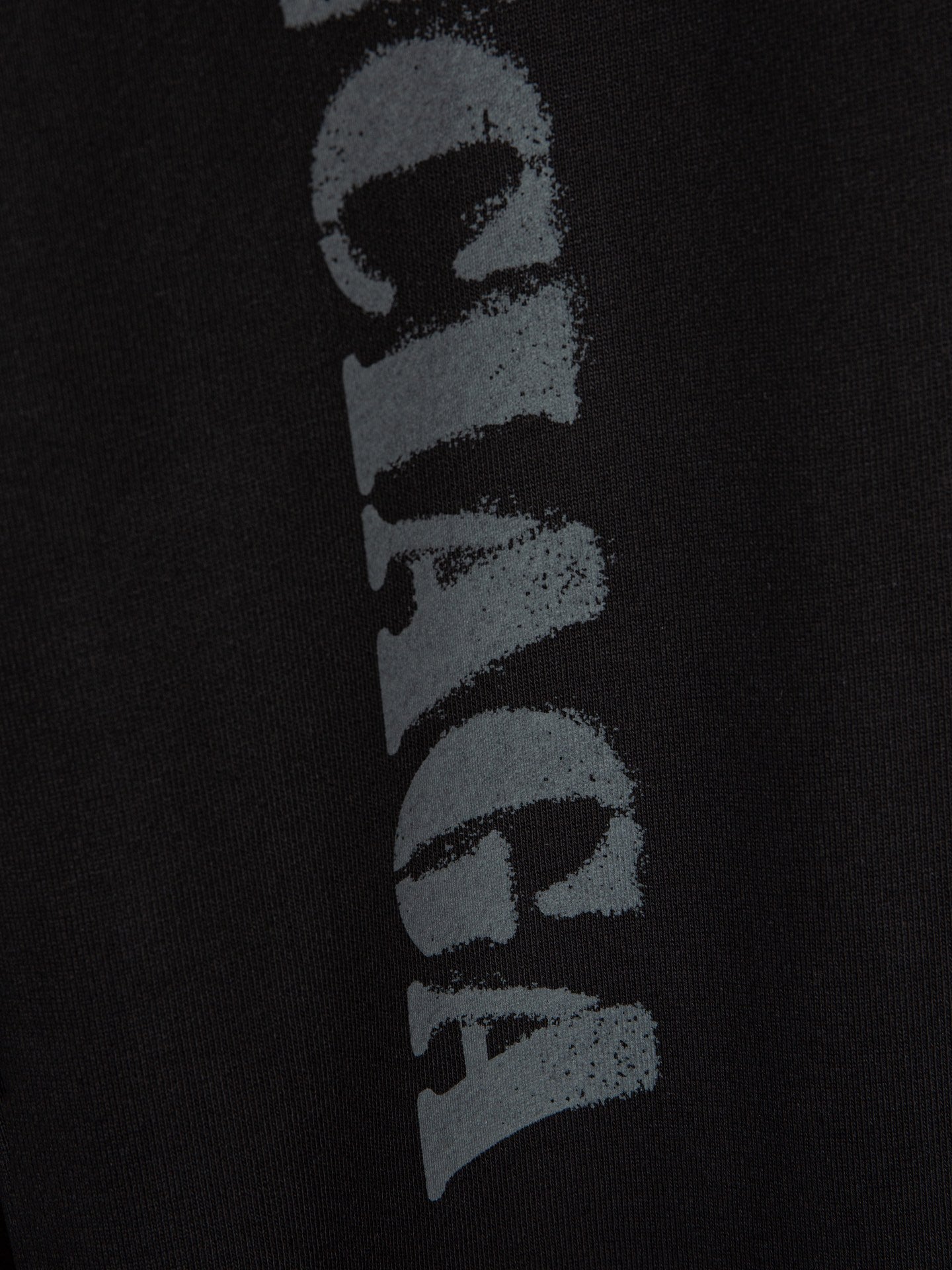 Balenciaga Stencil Type Baggy Sweatpants 'Black Grey'