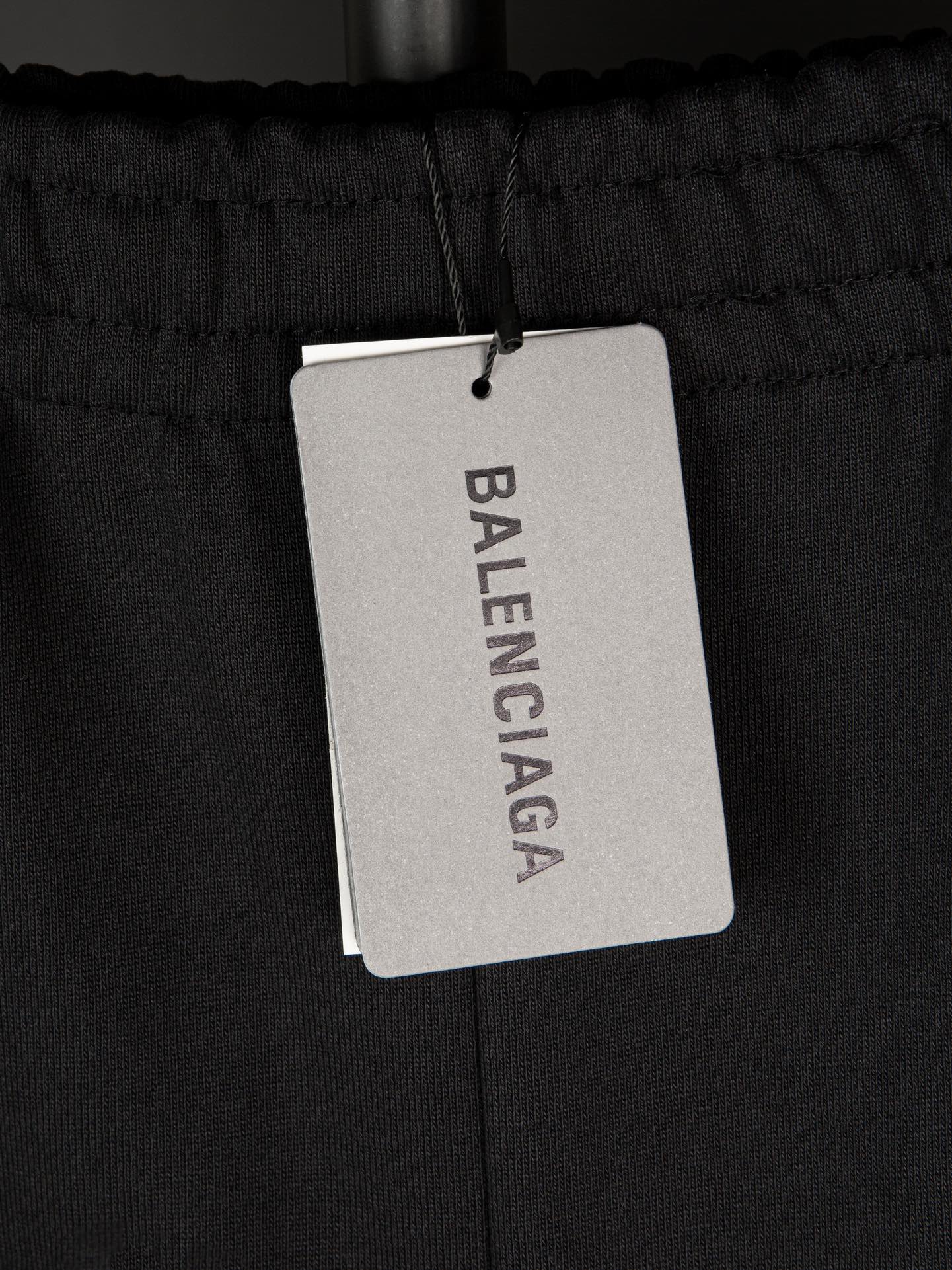 Balenciaga Stencil Type Baggy Sweatpants 'Black Grey'