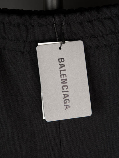 Balenciaga Stencil Type Baggy Sweatpants 'Black Grey'