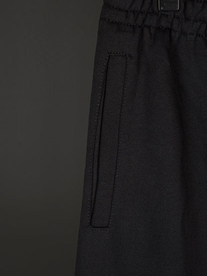 Balenciaga Stencil Type Baggy Sweatpants 'Black Grey'