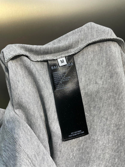 BALENCIAGA Hi There + Dripley Sleeveless T-Shirt "Heather Gray"
