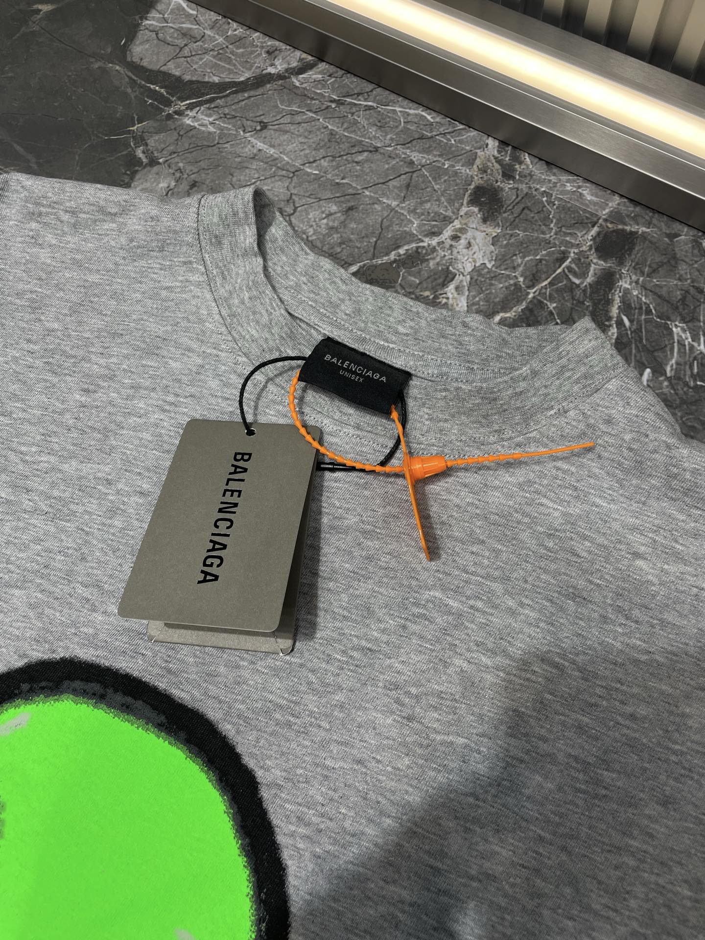 BALENCIAGA Hi There + Dripley Sleeveless T-Shirt "Heather Gray"
