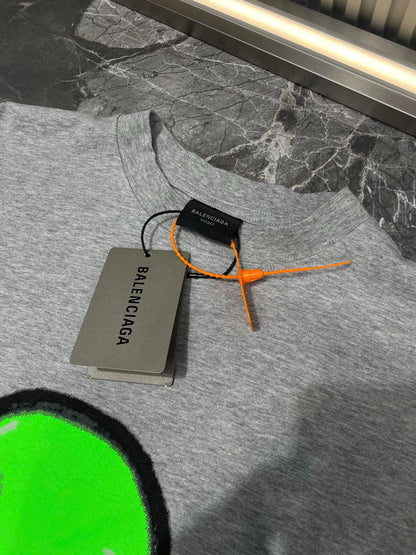 BALENCIAGA Hi There + Dripley Sleeveless T-Shirt "Heather Gray"