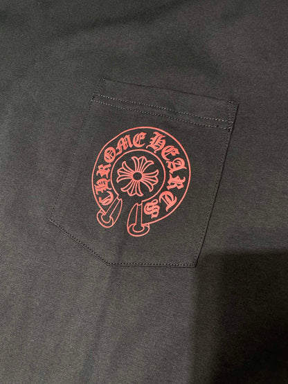 CHROME HEARTS JESSE JO CROSS Floral Cross Long Sleeve T-Shirt