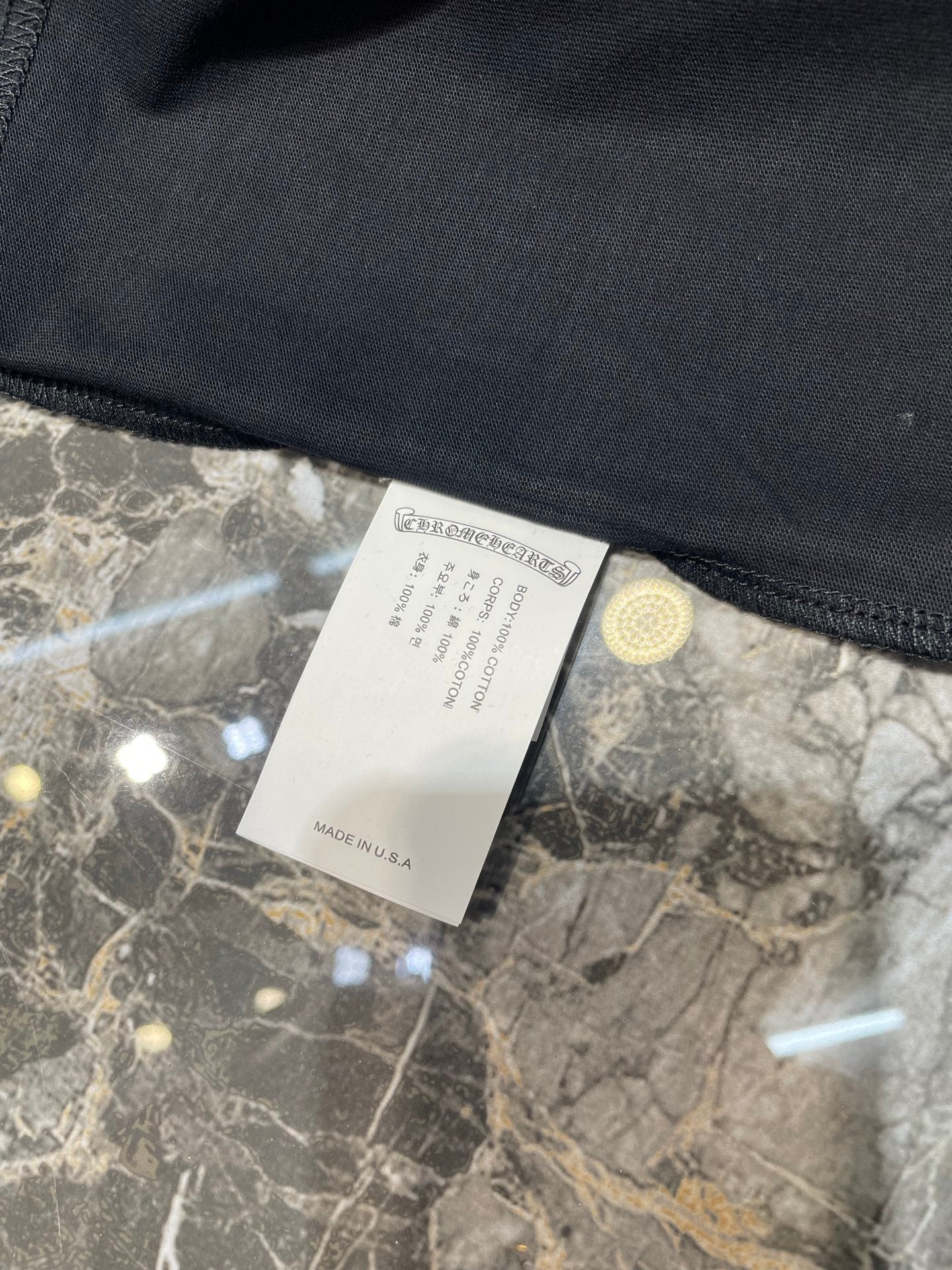 CHROME HEARTS JESSE JO CROSS Floral Cross Long Sleeve T-Shirt