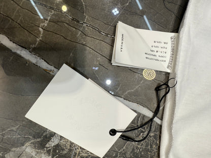 CHROME HEARTS neck logo T-shirt black x white