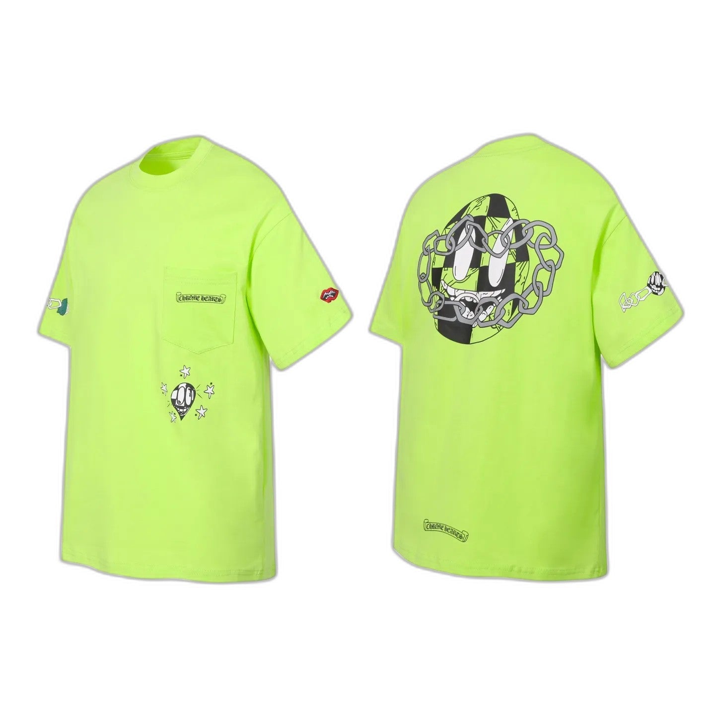 Chrome Hearts Matty Boy Link T-Shirt 'Lime Green'