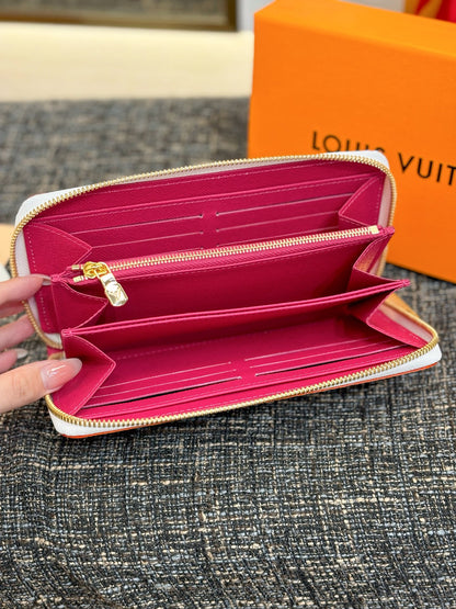 Louis Vuitton Monogram Multicolor Zippy Wallet Round Zipper Long Wallet