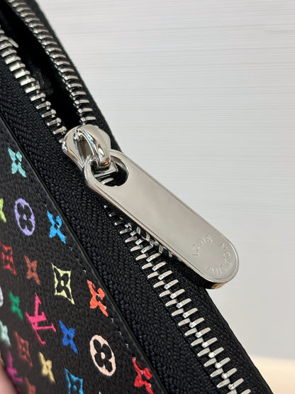 Louis Vuitton Monogram Multicolor Zippy Wallet Round Zipper Long Wallet