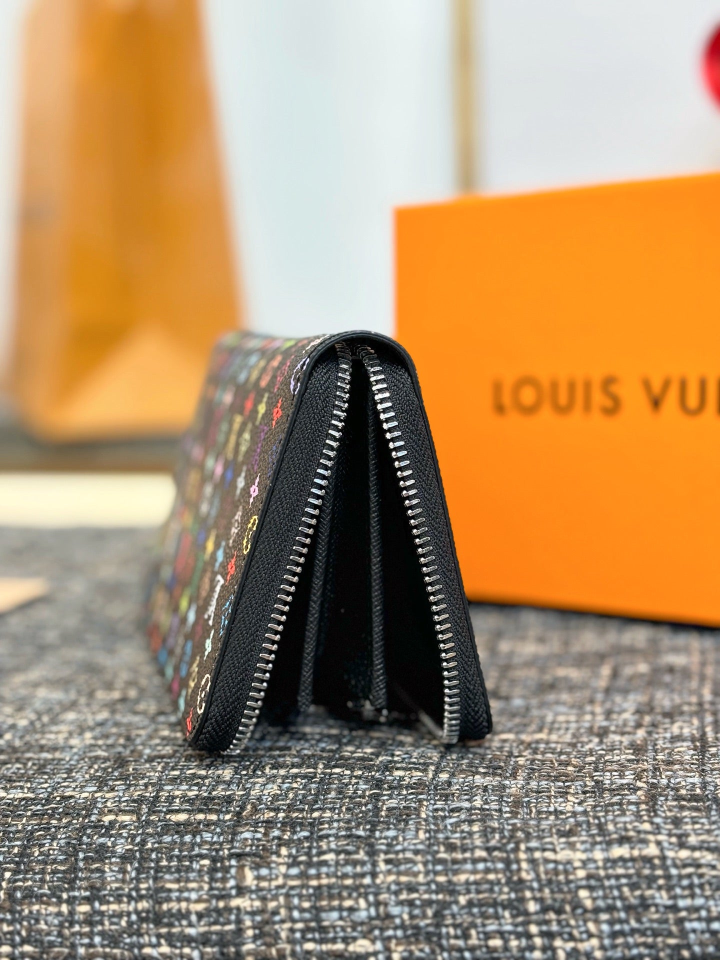 Louis Vuitton Monogram Multicolor Zippy Wallet Round Zipper Long Wallet