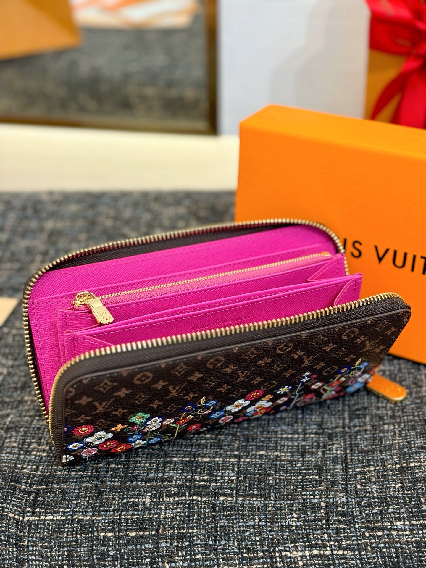 Louis Vuitton LV x TM Zippy Wallet Round Long Wallet