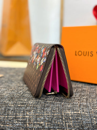 Louis Vuitton LV x TM Zippy Wallet Round Long Wallet