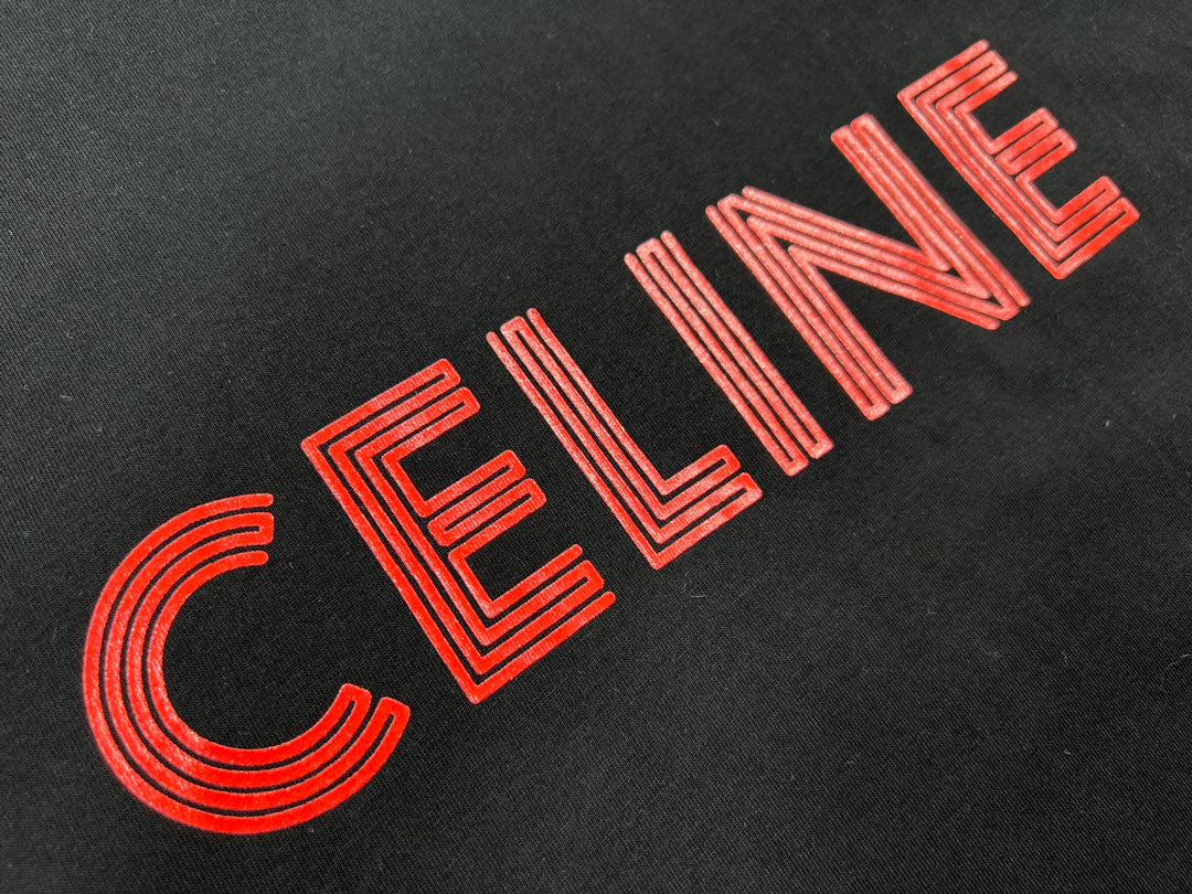 CELINE Loose T-Shirt 'Black/Red'