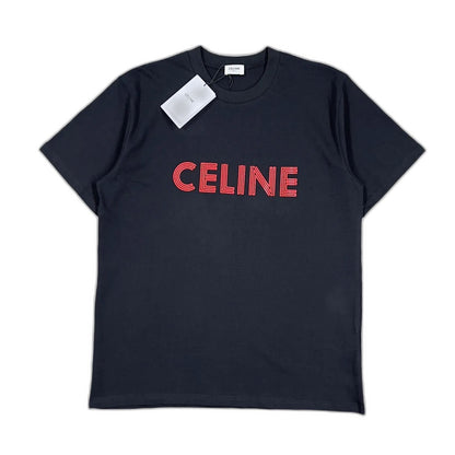 CELINE Loose T-Shirt 'Black/Red'