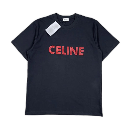 CELINE Loose T-Shirt 'Black/Red'