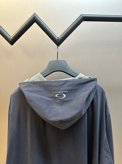 Balenciaga Back Hoodie Reversible Zip-Up Hoodie