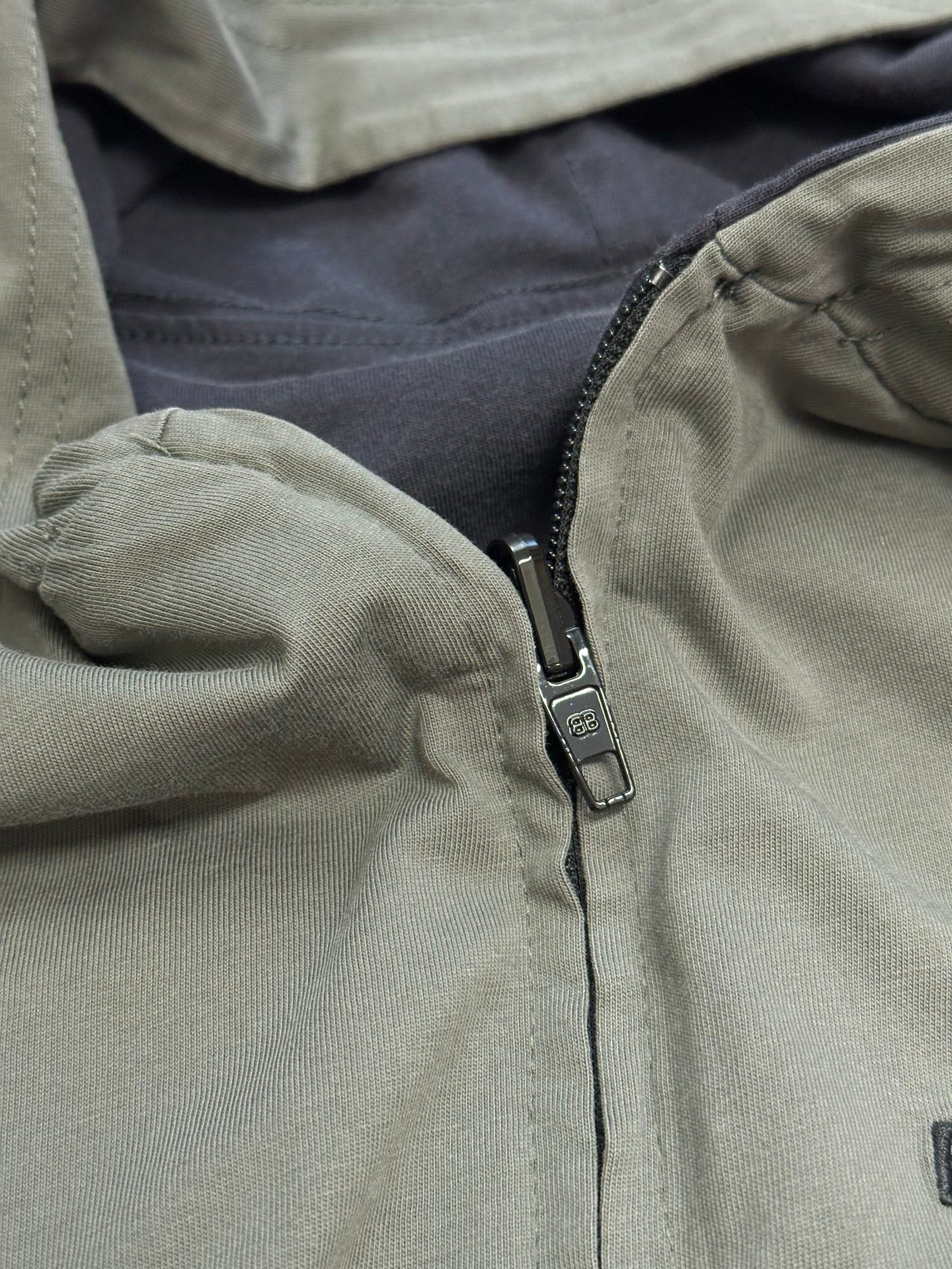 Balenciaga Back Hoodie Reversible Zip-Up Hoodie