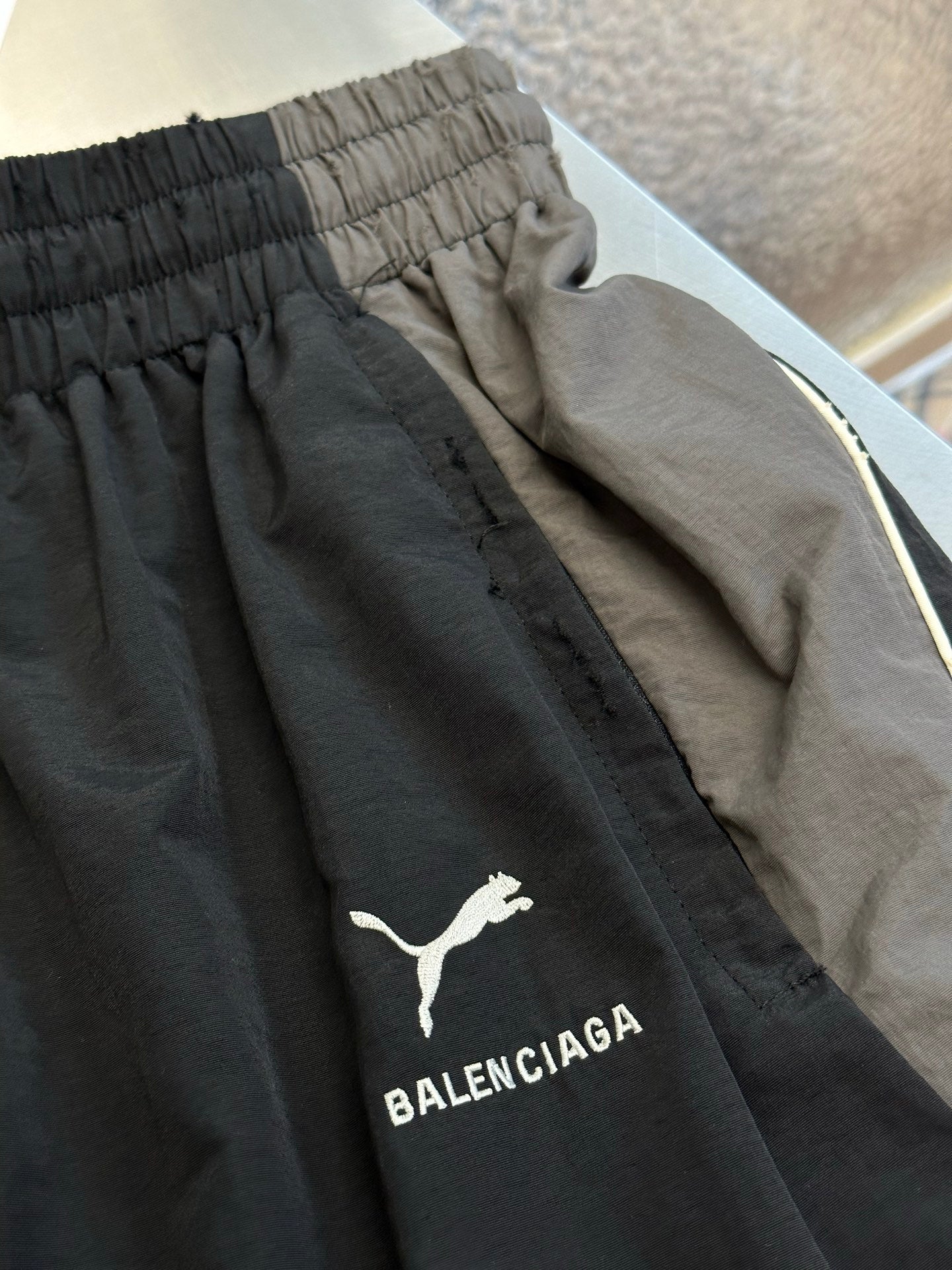 Balenciaga Puma Tracksuit Pants in Elephant Grey