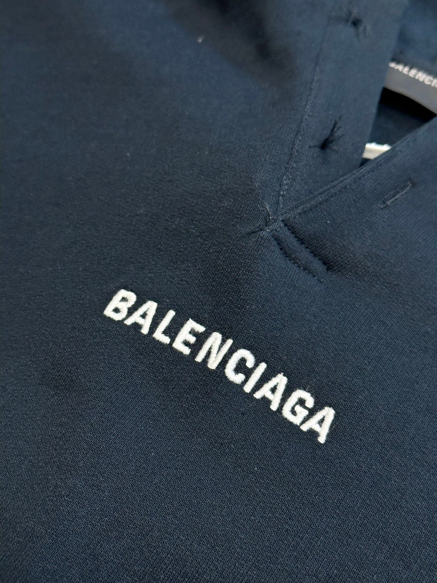 Balenciaga Hooded cotton sweatshirt with kangaroo pocket