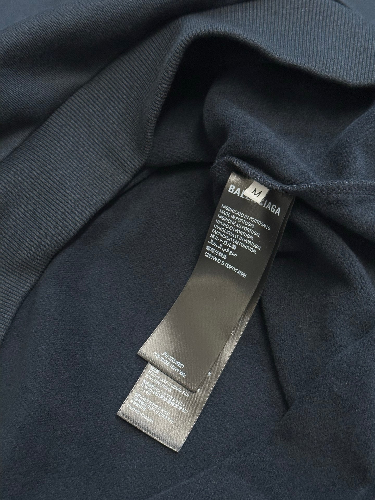 Balenciaga Back Collar Crew Neck Shirt Jacket for Men in Faded Black