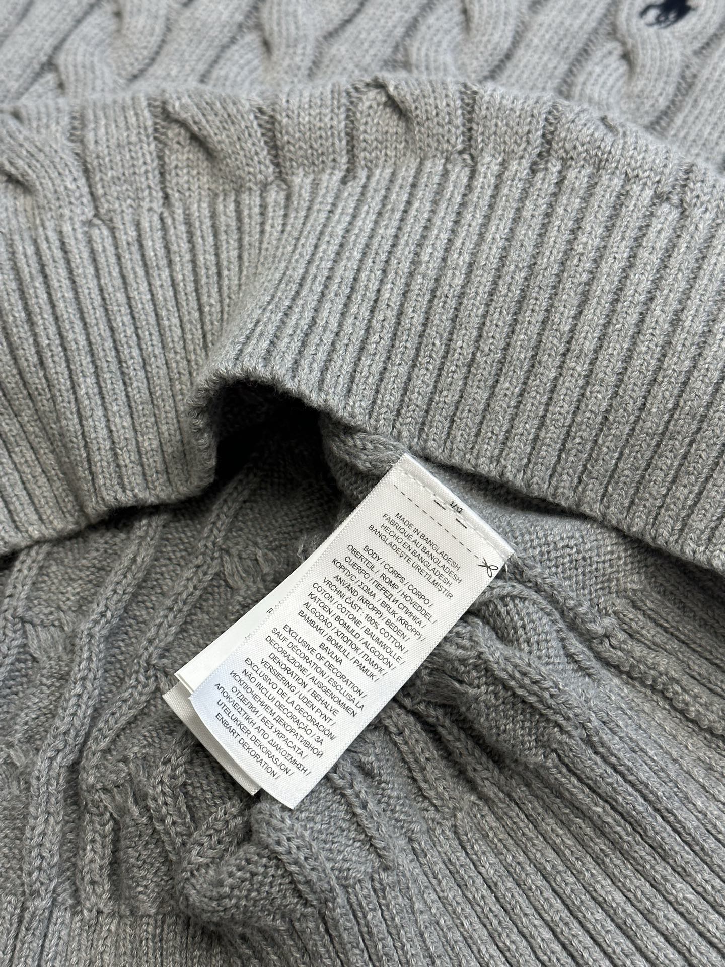 Ralph Lauren Men's Cotton Cable Knit Sweater