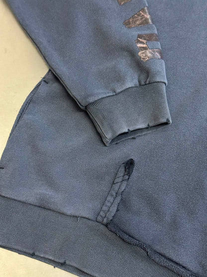 BALENCIAGA Transparent Tape Ripped Pocket Hooded Sweatshirt