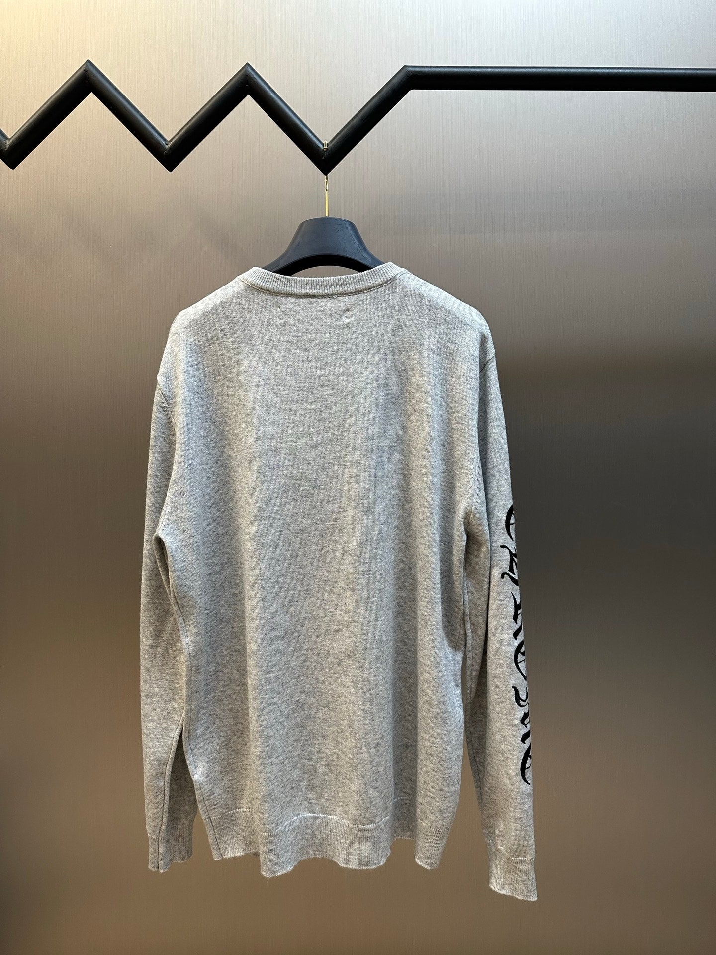Chrome Hearts Cashmere Knit with Embroidered Sleeve Logo