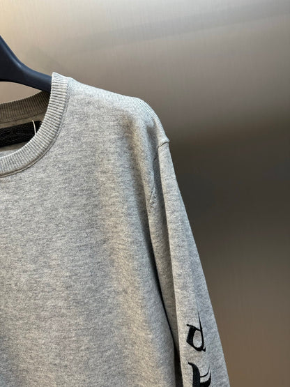 Chrome Hearts Cashmere Knit with Embroidered Sleeve Logo
