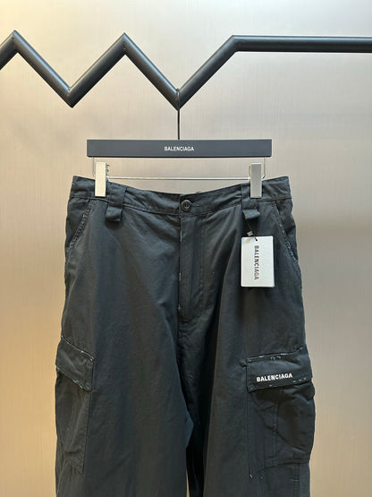 BALENCIAGA HYBRID Large Fit Pants Logo Cargo