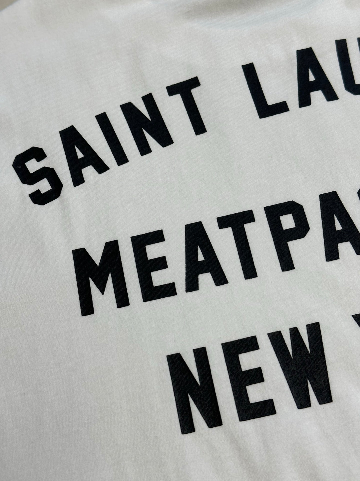 SAINT LAURENT silk T-white