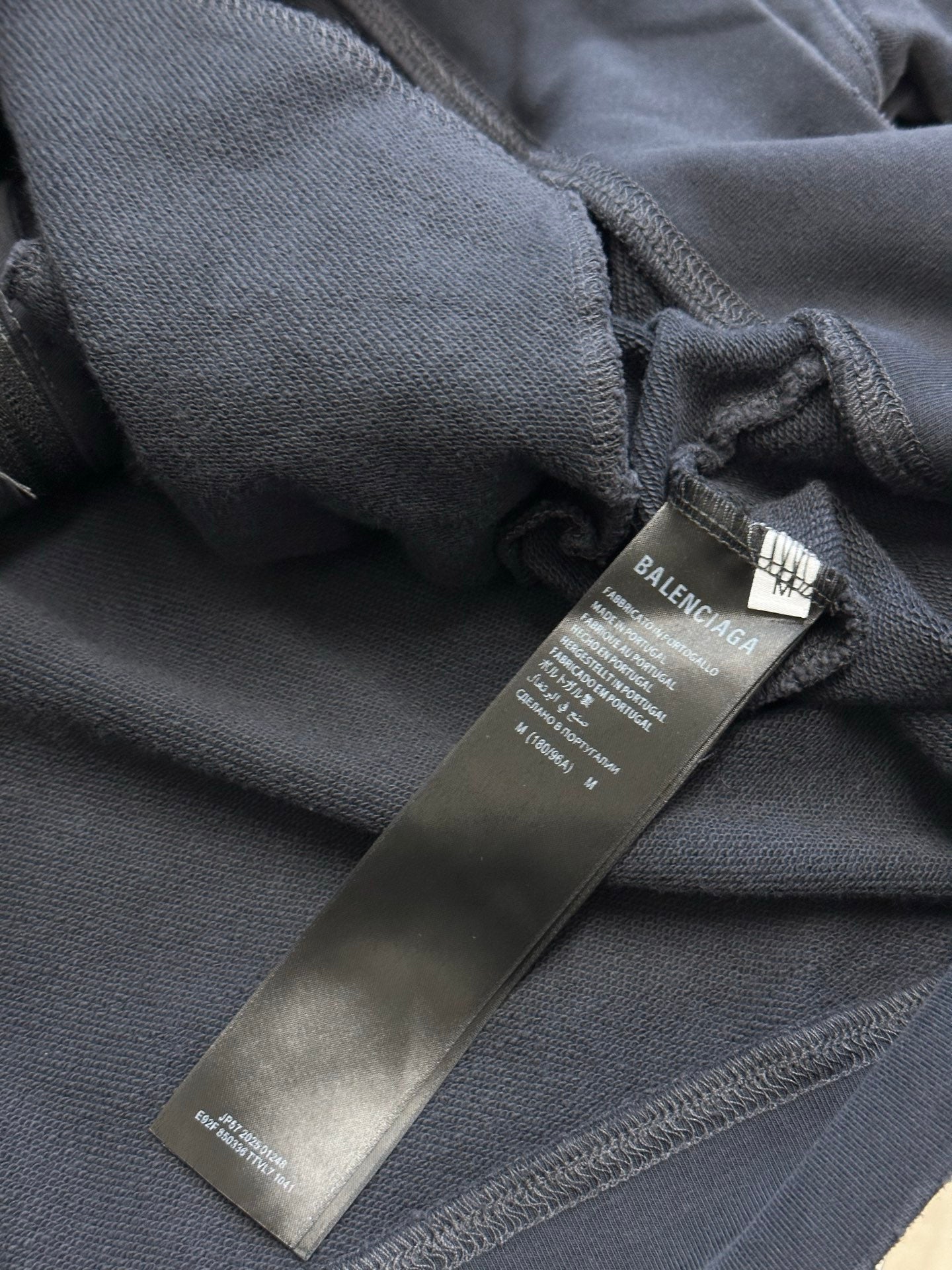 Balenciaga Masking Tape Hoodie Oversized Zip-Up Hoodie
