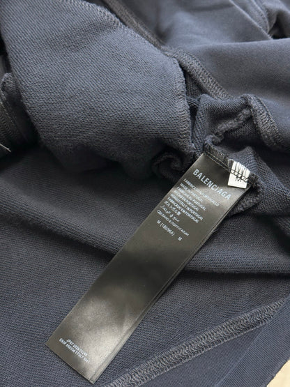 Balenciaga Masking Tape Hoodie Oversized Zip-Up Hoodie