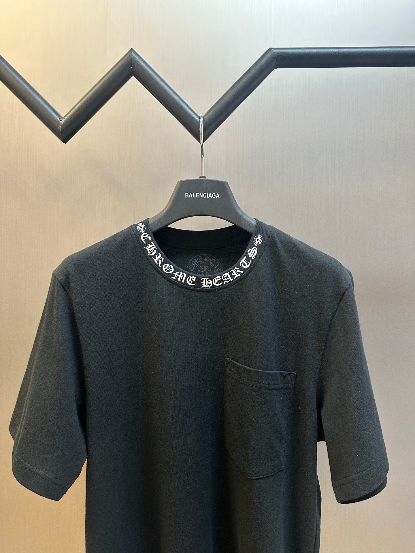 Chrome Hearts Neckline Letter Print T-shirt